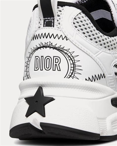 Dior Chrono Sneaker Mesh with White and Black Leather